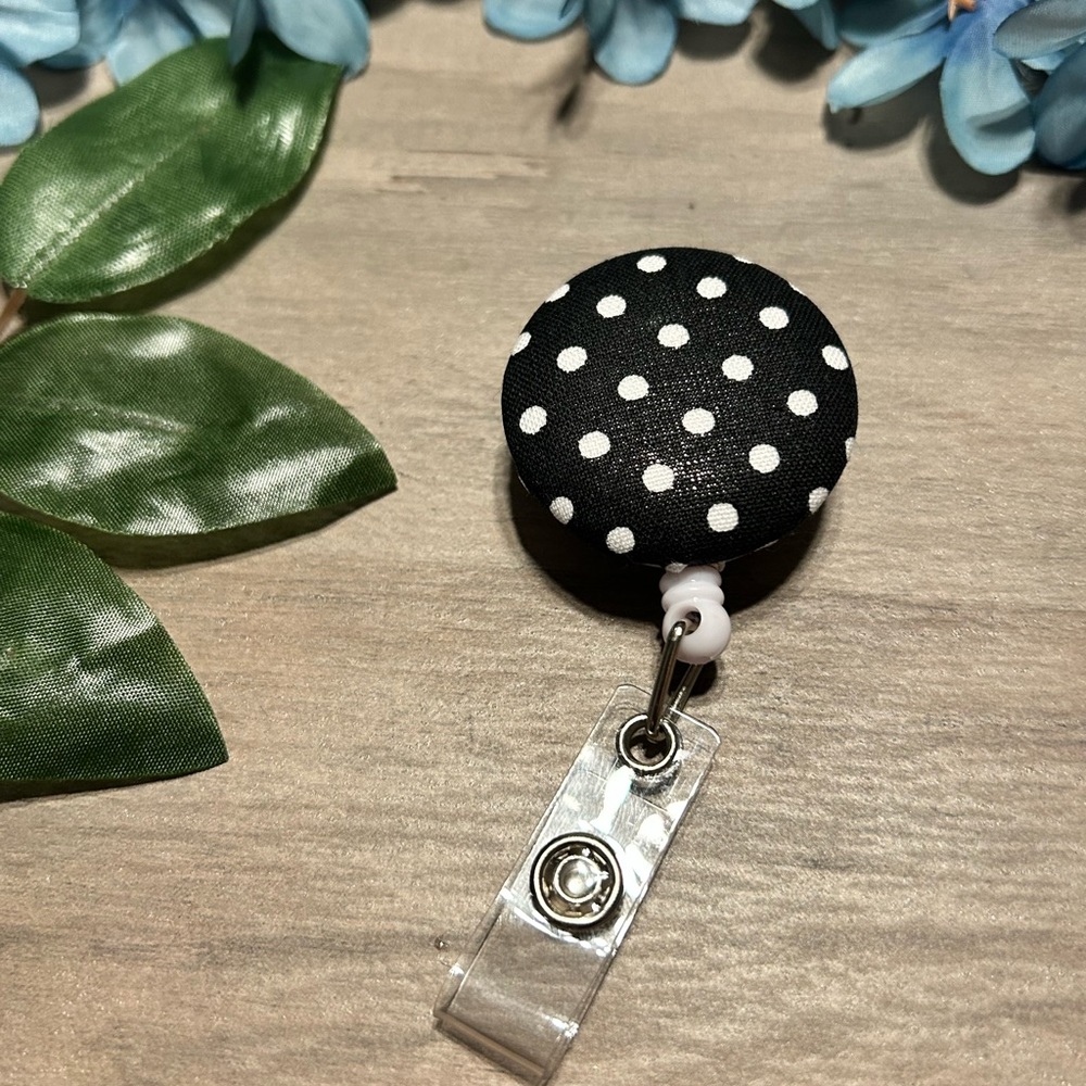 Polka Dot Badge Reel